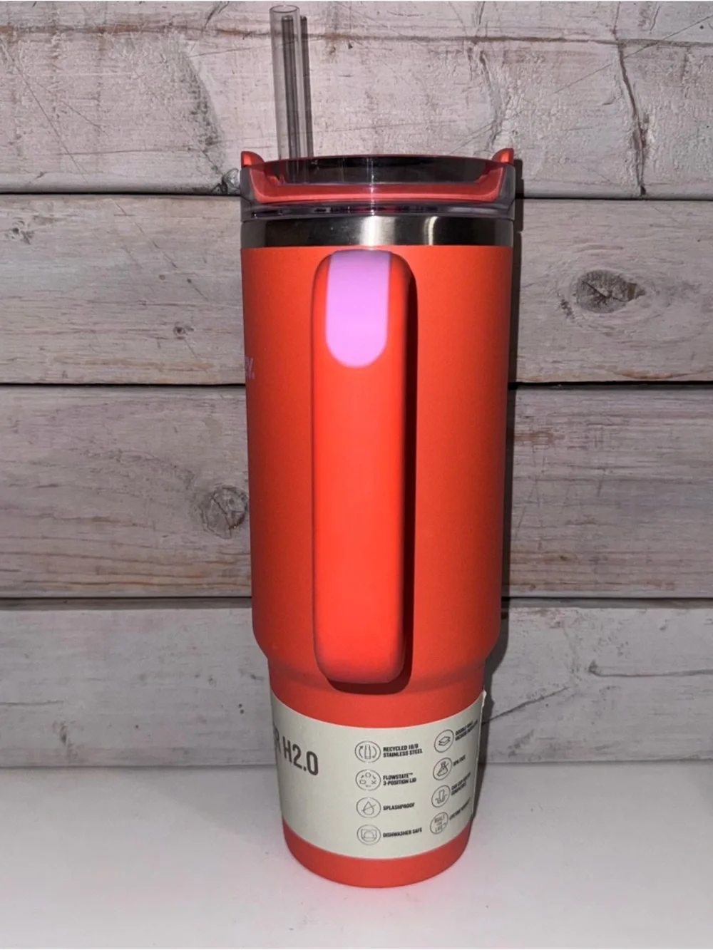 Stanley 30oz Quencher Tumbler - POPPY - 2024 Target Summer Release NWT - Picture 2 of 8